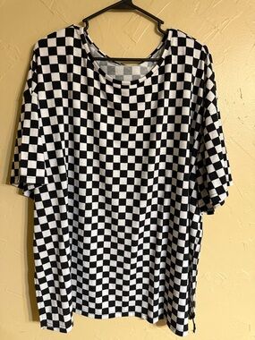 Black & White Checkerboard Tee